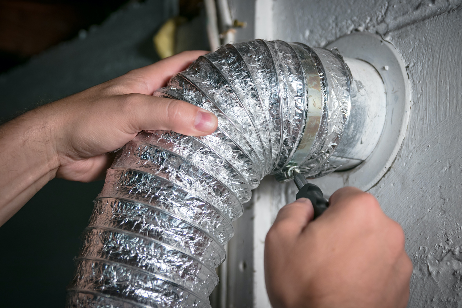 Dryer Vent Cleaning Install