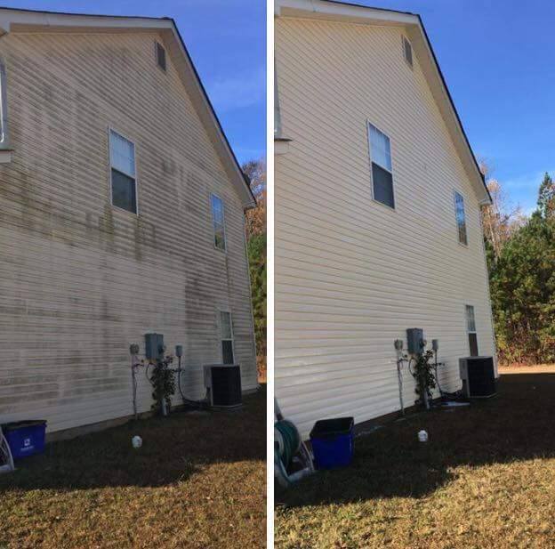 Residential Pressure Washing Before and After